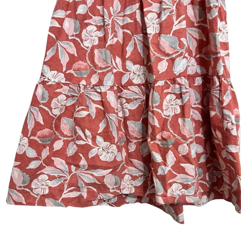 Faherty Girls Tiered Floral Flowy Beach Vacation Casual size 5